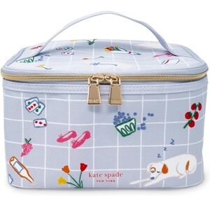 Kate Spade Light Blue Park Picnic Insulated Lunch Bag NWT